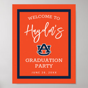 Poster Université d'Auburn   Graduation Party