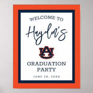 Poster Université d'Auburn   Graduation Party