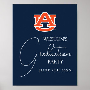 Poster Université d'Auburn   Graduation Party