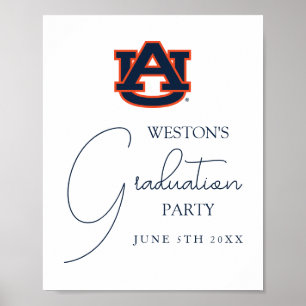Poster Université d'Auburn   Graduation Party