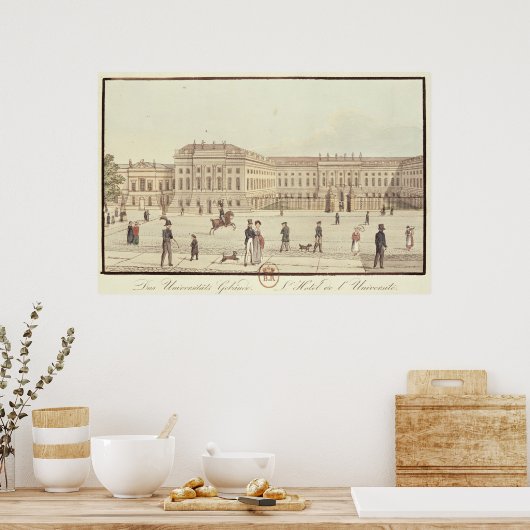 Poster Université de Berlin, Berlin (Cuisine)