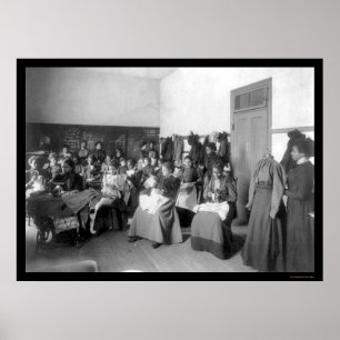 Poster Université de couture 1900 de Howard de classe