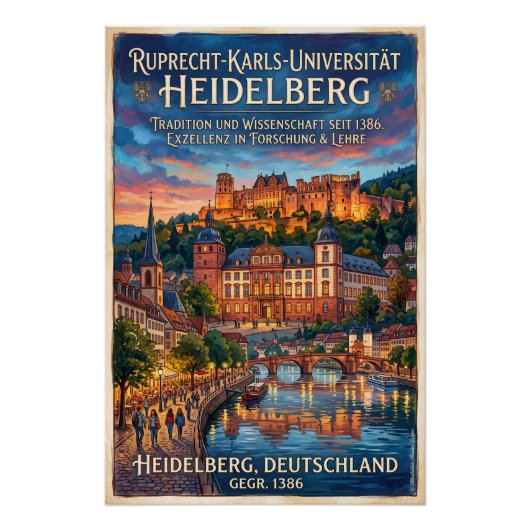 Poster Université de Heidelberg (Devant)