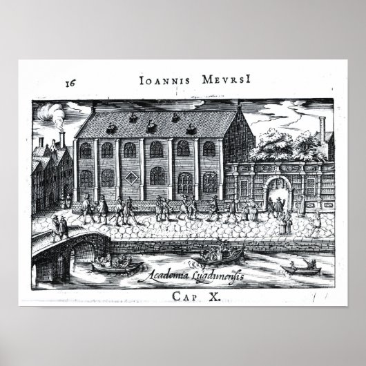 Poster Université de Leiden,'A Dutch Athens' (Devant)