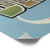 Poster Université de l'Indiana - Scènes de grandes lettre (Coin)