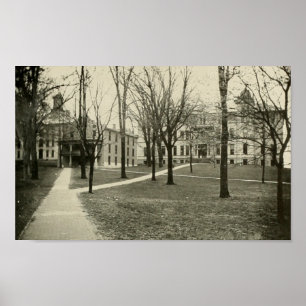 Poster Université de l'Ohio : College Green 1915
