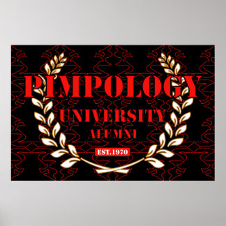 POSTER UNIVERSITÉ DE PIMPOLOGIE ALUMNI 2K21 ROUGE/NOIR