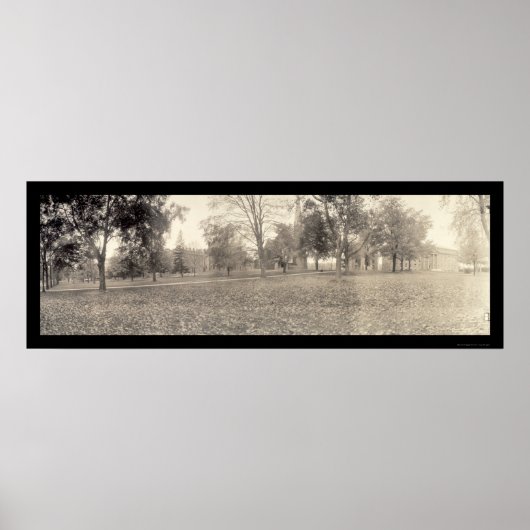 Poster Université de Wesleyan Photo CT 1909 (Devant)