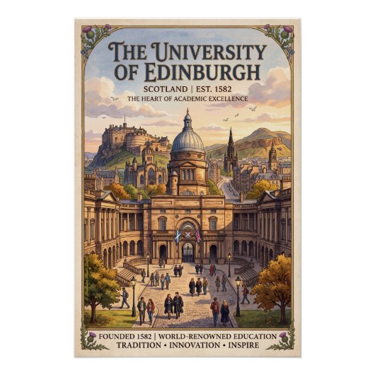 Poster Université d'Édimbourg (Devant)