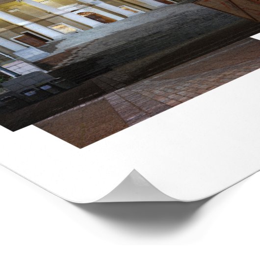 Poster Université du Cap à la nuit (Coin)