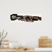 Poster Université du Cap à la nuit (Cuisine)