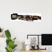 Poster Université du Cap à la nuit (Bureau à domicile)