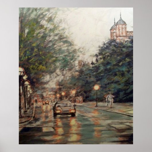 Poster Université du Michigan Scène de Lawquad vers les a (Devant)