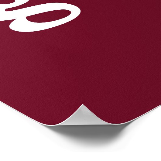 Poster Université Elon E | Classe 2OXX (Coin)