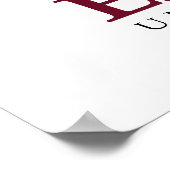 Poster Université Elon E | Diplôme (Coin)