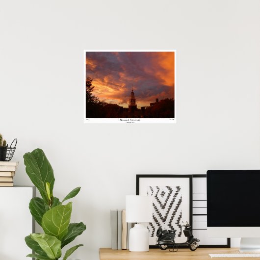 Poster Université Harvard, 2004, par J.L. Pegg (Bureau à domicile)