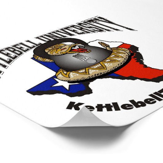 Poster Université Kettlebell grand (Coin)