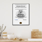 Poster Université Miskatonic Docteur en Démonologie (Cuisine)