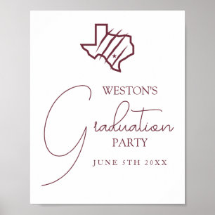 Poster Université Texas A&M de San Antonio   Logo d'état