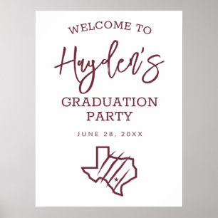 Poster Université Texas A&M de San Antonio   Logo d'état