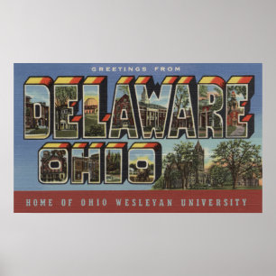 Poster Université wesleyenne - grandes scènes de lettre