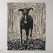 Poster Unleashed Soul: Modern Expressionist Dog Art (Devant)