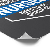 Poster Unlike Liticians Nurses Need To Be Qualified Sarca (Coin)