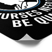 Poster Unlike Liticians Nurses Need To Be Qualified Sarca (Coin)