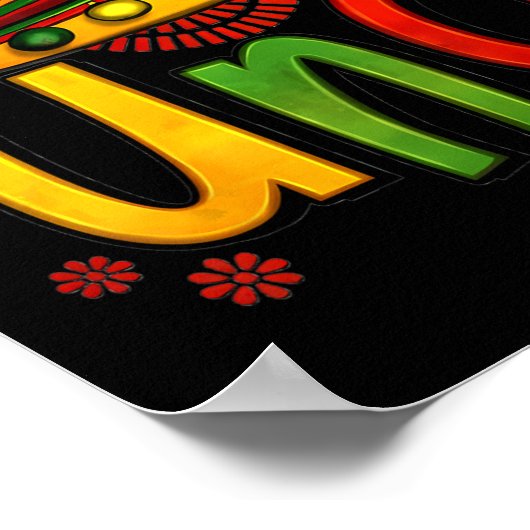 Poster Uno Mon premier anniversaire mexicain Cinco De May (Coin)