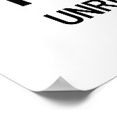 Poster Unrecyclable ~ Signe chinois Hanzi (Coin)