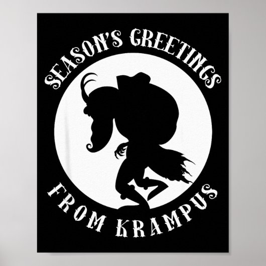 Poster Unruly Greetings From Krampus Christmas Apparel Me (Devant)