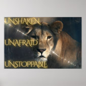 Poster Unshaken.  Unafraid.  Unstoppable. (Devant)