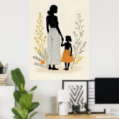Poster  Unspoken Love - Mother and Child III (Bureau à domicile)