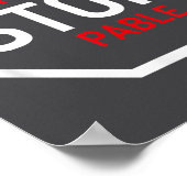 Poster Unstoppable Stop Sign Motivation Strength Clever  (Coin)