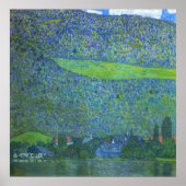 Poster Unterach à l'Attersee par Gustav Klimt (Devant)