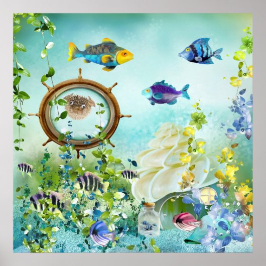 Poster Unterwasserwelt III (Devant)