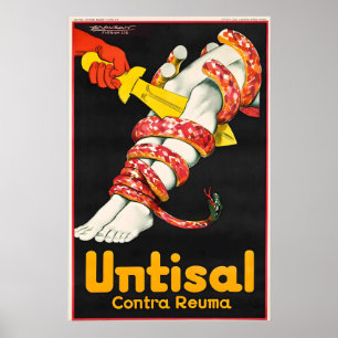 Poster Untisal par Mauzan Vintage Publicité Vintage