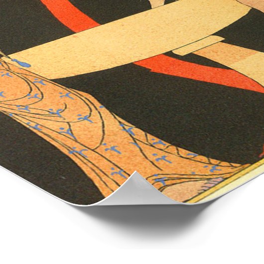 Poster Untitled Pochoir de 1922 par George Barbier (Coin)