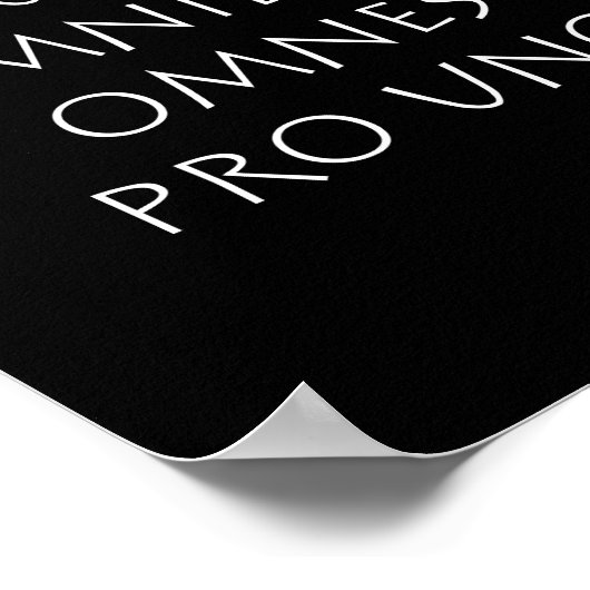 Poster Unus pro omnibus omnes pro uno (Coin)