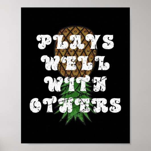 Poster Updown Pineappy Subtle Ohio OH Funny Swinger (Devant)