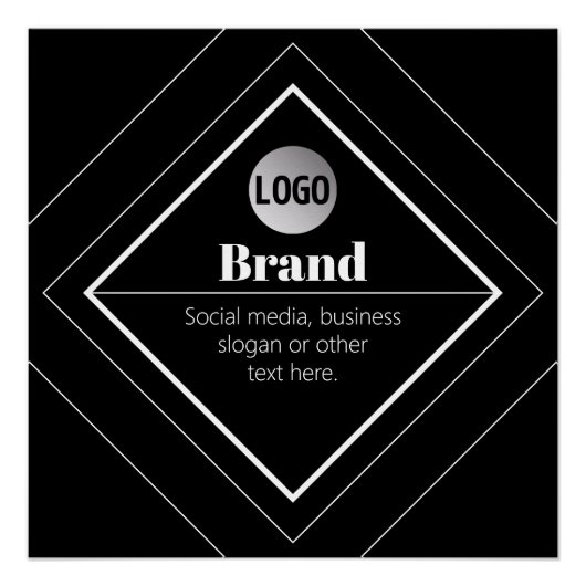 Poster Upload Your Logo & Customizable Text Design (Devant)