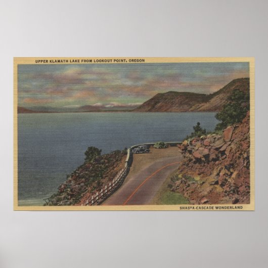 Poster Upper Klamath Lake, Oregon - Point de vue (Devant)
