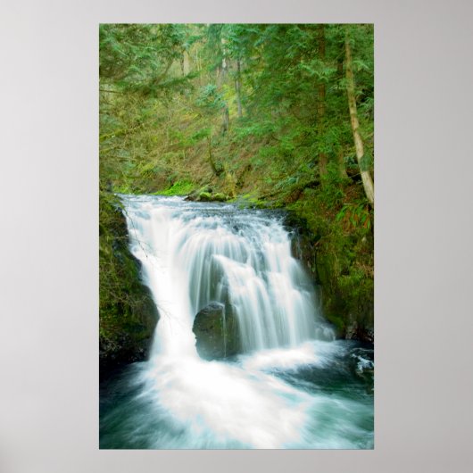 Poster Upper Multnomah Falls Oregon (Devant)