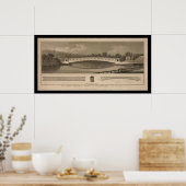 Poster Upper Schuylkill Pont couvert Philadelphie PA (Cuisine)