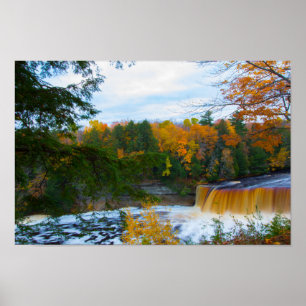 Poster Upper Tahquamenon Falls, Automne, Michigan