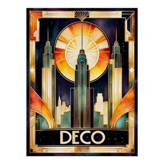 Poster urbain Art déco (Devant)