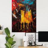 Poster Urbaine d'Inferno - Le paysage expressionniste du  (Bureau à domicile)
