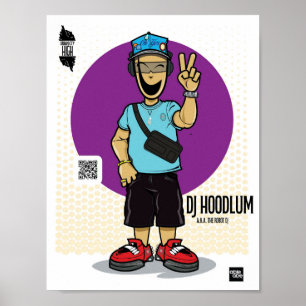 Poster Urban City High DJ HOODLUM alias The Robot Dj