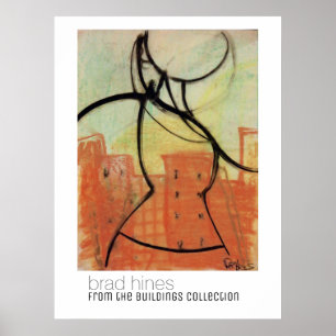 Poster Urban Cubism Pop art pastel, par Brad Hines