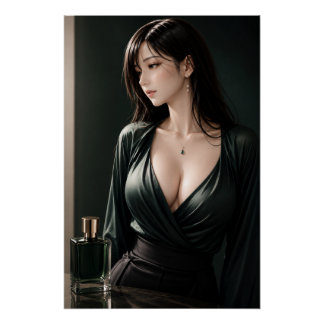 Poster URBAN FLUID ELEGANCE — Emerald Essence